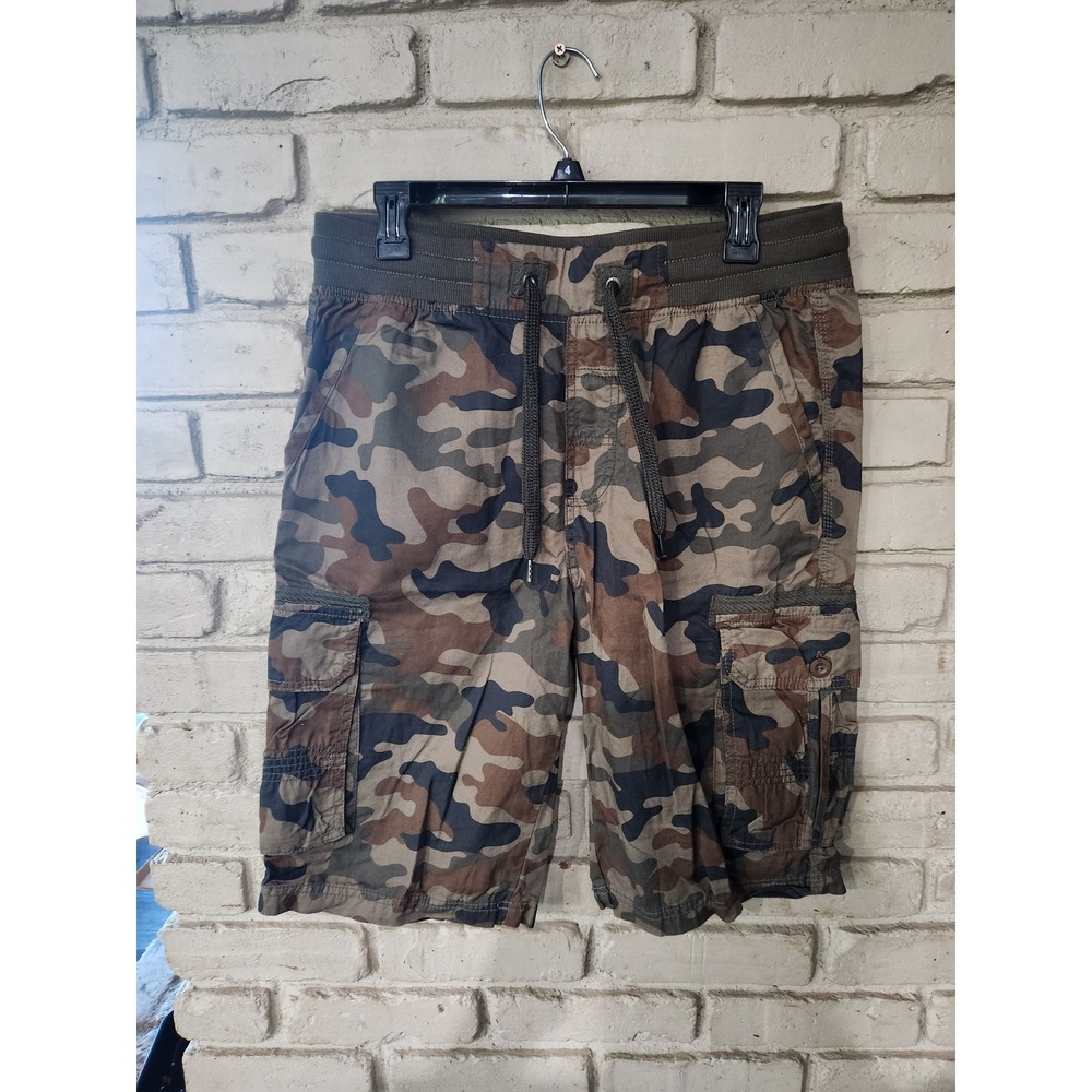 SD Essentials Mens Camo Cargo Shorts